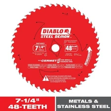 7-1/4 In. Steel Demon Cermet II Circular Saw Blade for Metal and Stainless Steel