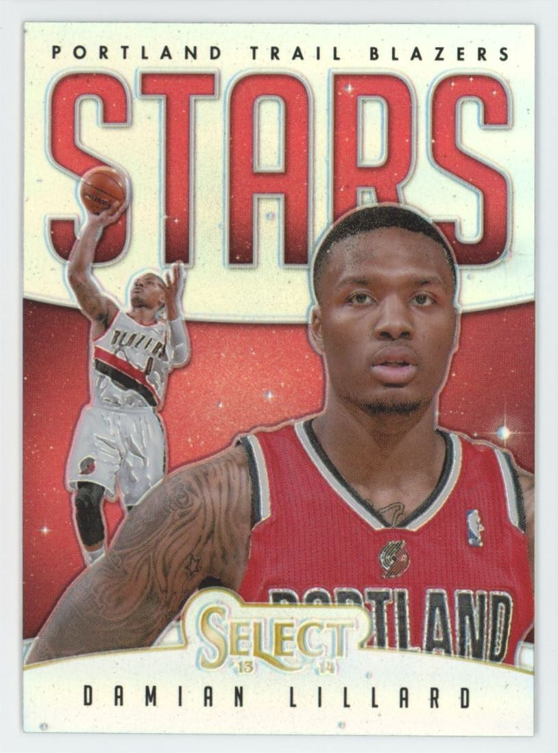 2013-14 Panini Select Stars SILVER Damian Lillard Blazers #6 A1