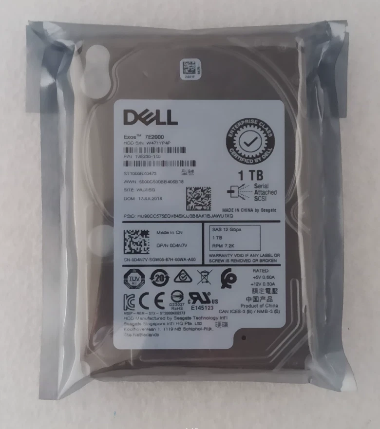 Dell 1 TB 8 MB Cache Internal Hard Disk Drives for sale | eBay