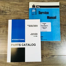 International C146 Engine Service Parts Manual Set For 500 500C Crawler Tractors