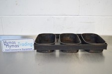 3 Strap loaf Tin Well seasoned, each tin 22cm L x 14cm W x 7cm Deep  FREE P+P