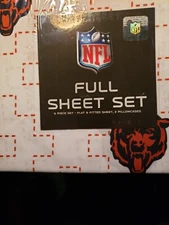 NFL CHICAGO BEARS FULL SIZE SHEET SET-OFFICIALLY LICENSED 