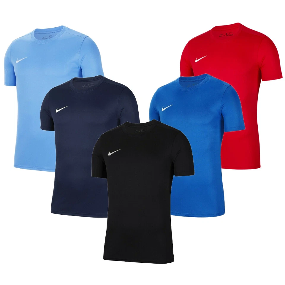 Camiseta deportiva para hombre Nike Park VII Dri-Fit cuello redondo deportes gimnasio fútbol camiseta