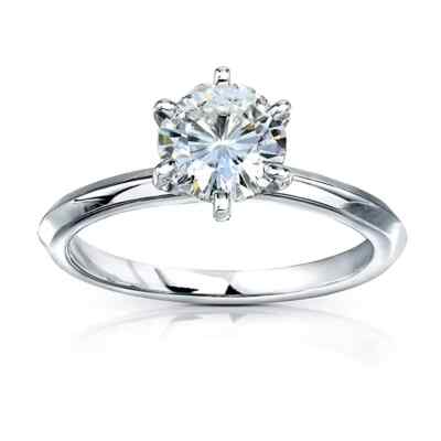 Certified 950 Platinum Wedding Ring 1.50ct Natural White Diamond Ring D E F VVS1