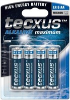 Tecxus LR6/AA (Mignon) Alkali-Mangan Batterie (Alkaline), 1,5 V - 4 StüCk