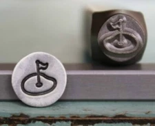 SUPPLY GUY 8mm Golf Green Metal Punch Design Stamp SGCH-16