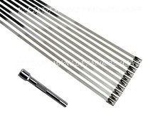 Stainless Steel 310 Cable Ties Strap Exhaust Wrap Clamp With Tightening Tool Usa