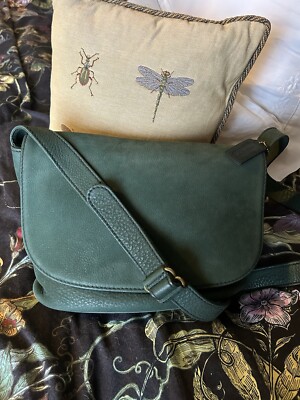 Vintage Coach Sonoma Flap Nubuc Green
