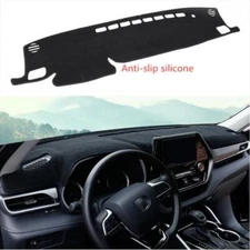 For Toyota Highlander 2020-2023 Black Dashboard Dash Mat Sun Protector Cover Pad