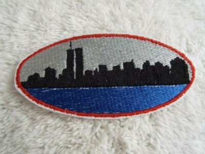 Old New York City Skyline 4'' Embroidered Iron-on Patch (E39)