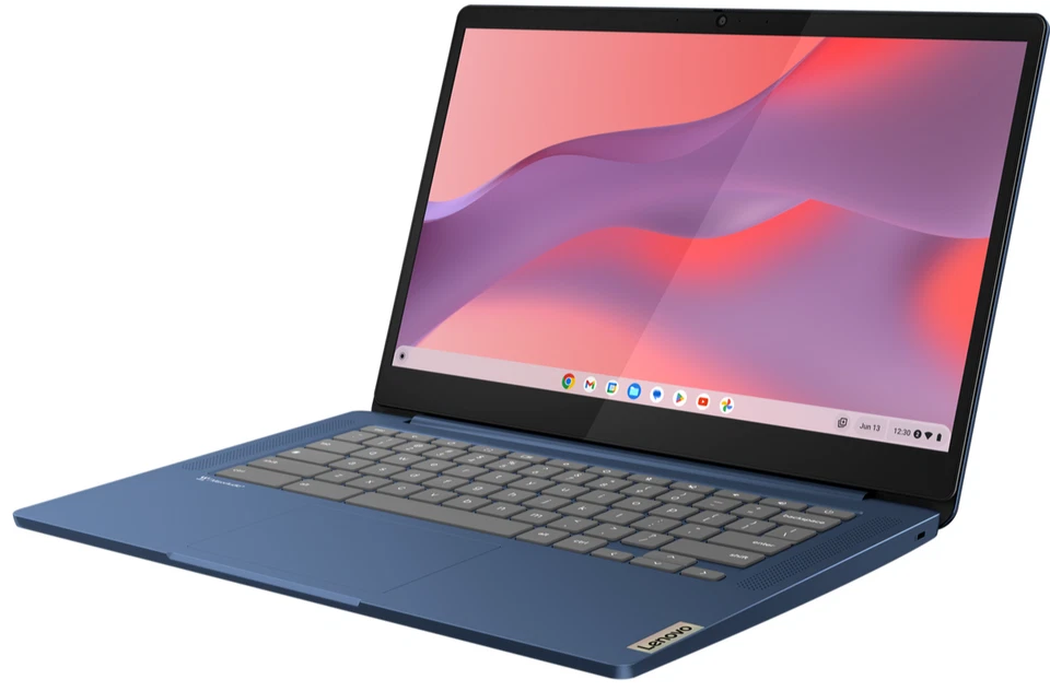 Lenovo IdeaPad Slim 3 Chromebook 14" FHD Touch Kompanio 520 4GB 64GB eMMC Blue - Image 3 of 4