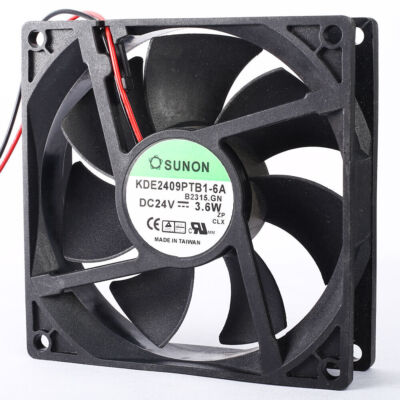 2pcs Original KDE2409PTB1-6A 92*92*25MM 24V 3.6W case server inverter fan
