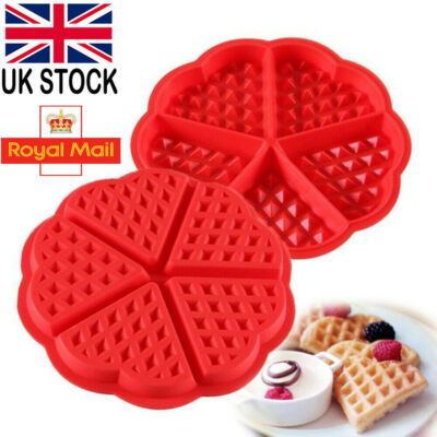 Silicone Mini Round Waffles Pan Cake Baking Mould Mold Waffle Tray Kitchen DIY