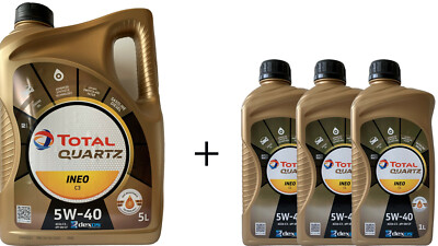Total Quartz INEO C3 5W-40 1x 5+3x1 Liter VW FIAT FORD MB229.51 Dexos2 Motoröl