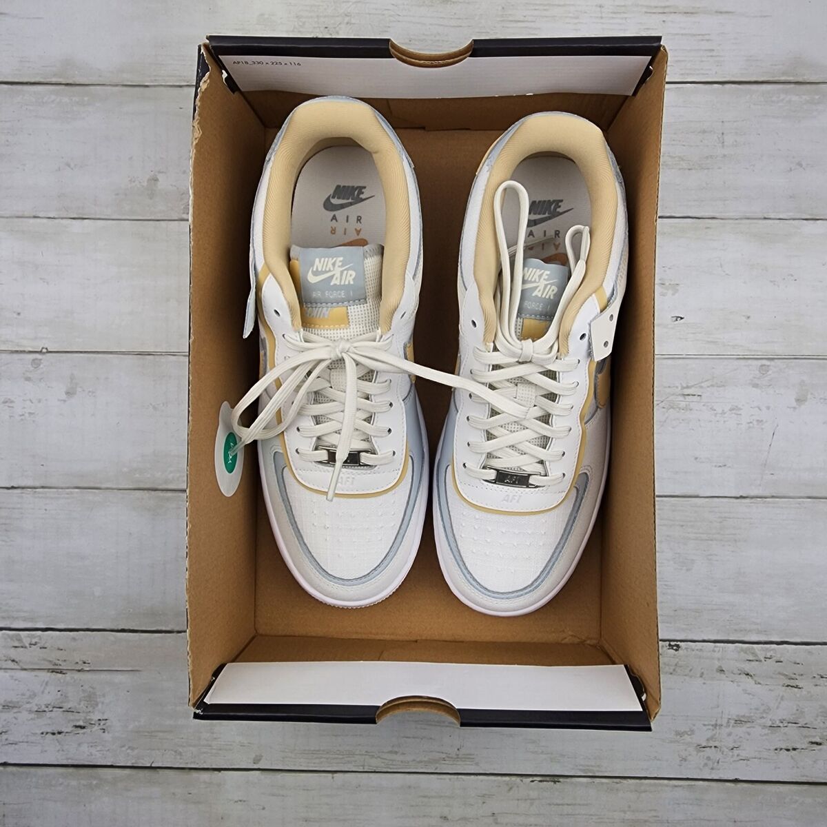 NIKE Women AF1 Shadow Summit White Sesame DV7449 100 - Sz 10 NIKE Women AF1 Shadow Summit White Sesame DV7449 100 - Sz 10