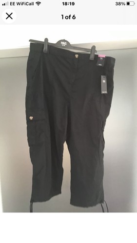 M \u0026 S Collection Ladies Black Crop 