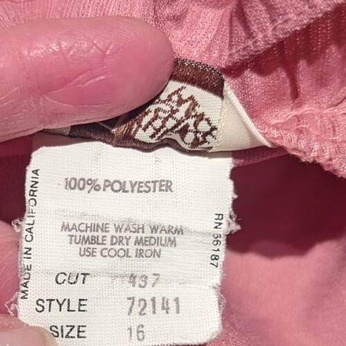 Vintage Sears The Fashion Place Damen Kleid Gr. 16 Rosa 5 Knöpfe MADE in USA - Bild 7 von 12