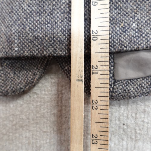 Vintage Orvis Vest Medium Brown 100% Wool 4 Button Tweed Steampunk - Picture 5 of 6