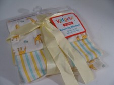 Vintage Kidgets Receiving Blanket 2 Pack Giraffes Stripes Blankets New