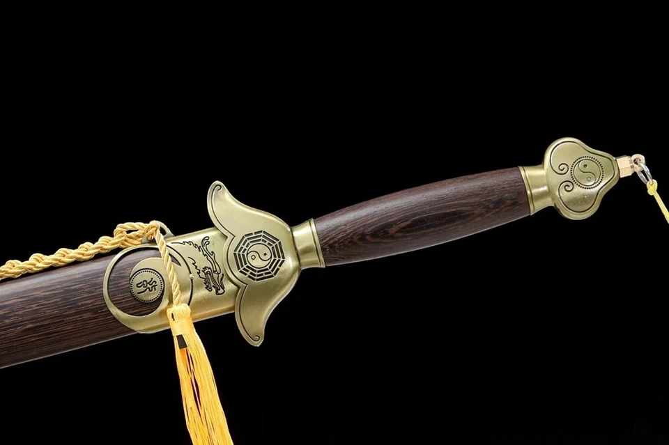 40-дюймовый китайский меч тайцзи ручной работы лезвие из нержавеющей стали кунг-фу цзянь накладной монтаж - Изображение 4 из 4