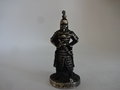 Metallfigur / Mongole / Campain of Ermak / Nr.407 01 /Altsilber / Kochum
