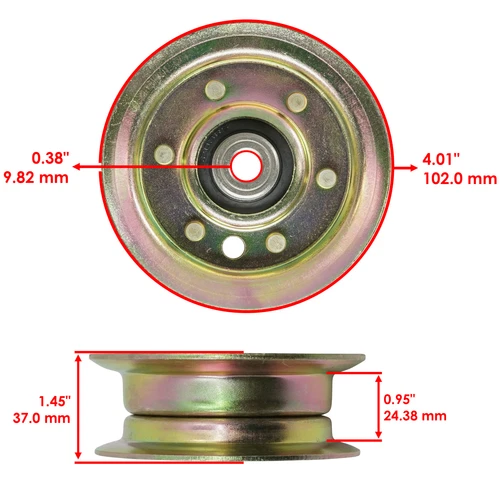 Umlenkrolle für Poulan Pb20Va46 Pb20Va48 Pb22H42Yt Pb22H46Yt Pb23H48Yt - Bild 2 von 8