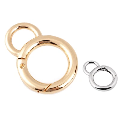 Karabiner Ring 16mm Gold, Silber - 1  / 5  / 10 Stk - Bild 1 von 3