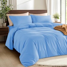 King Size Duvet Cover with Pillow Cases Reversible Bedding Set Soft Quilt Covers