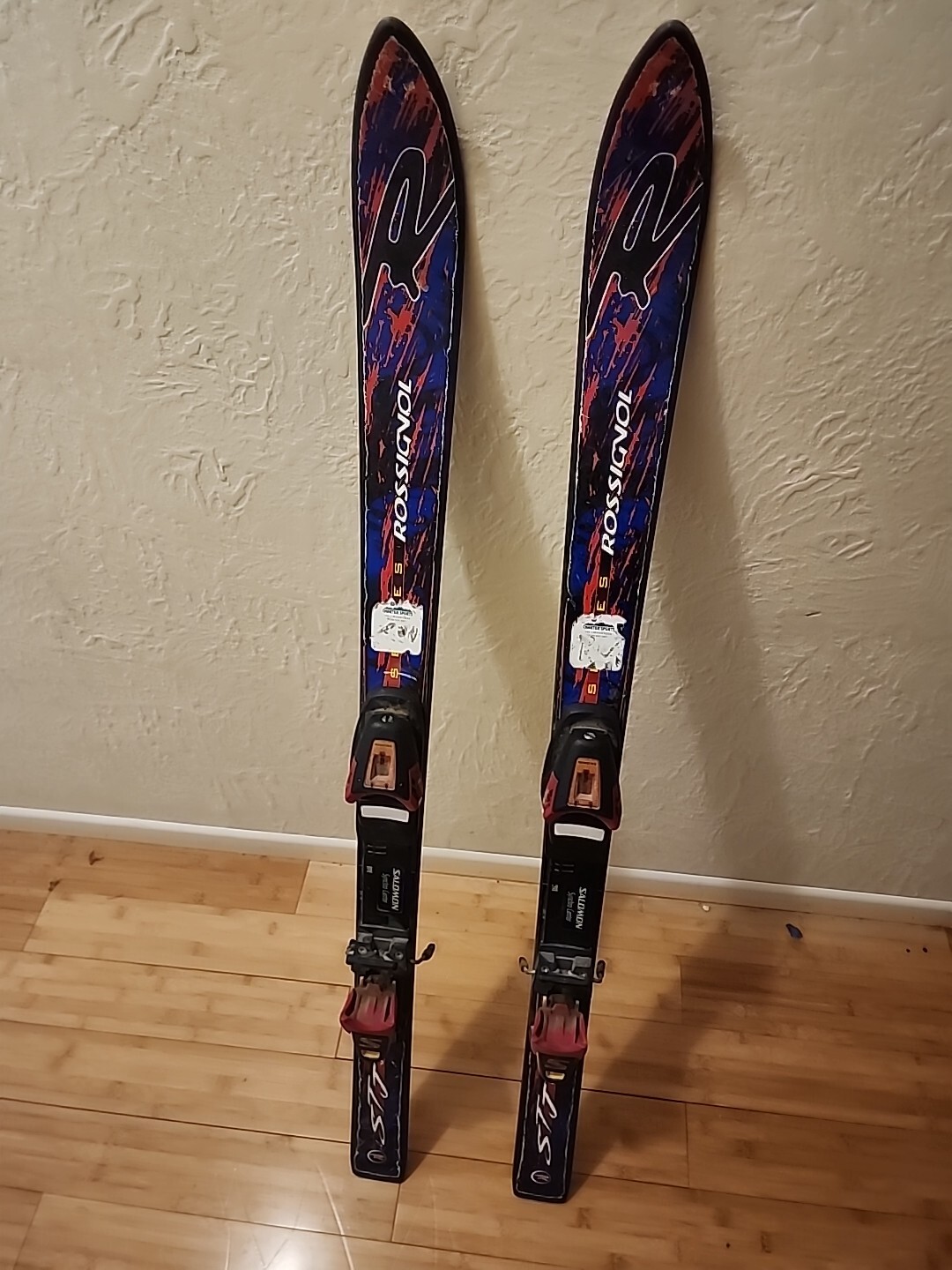 Sci Vintage Rossignol STJ Jr Con Attacchi Salomon 117 Cm