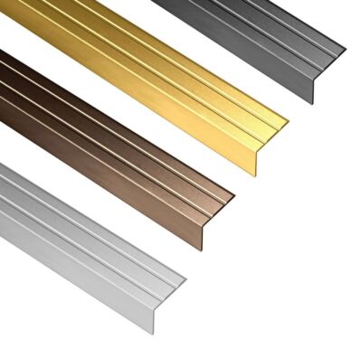 Profilé De Seuil De Porte Aluminium Alpenstahl – Courbé, Auto-adhésif, Largeur 30 Mm