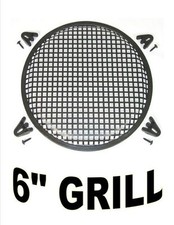 1 PIECE 6" INCH GRILL WAFFLE SPEAKER SUB WOOFER WITH CLIPS AND SCREWS GR-6