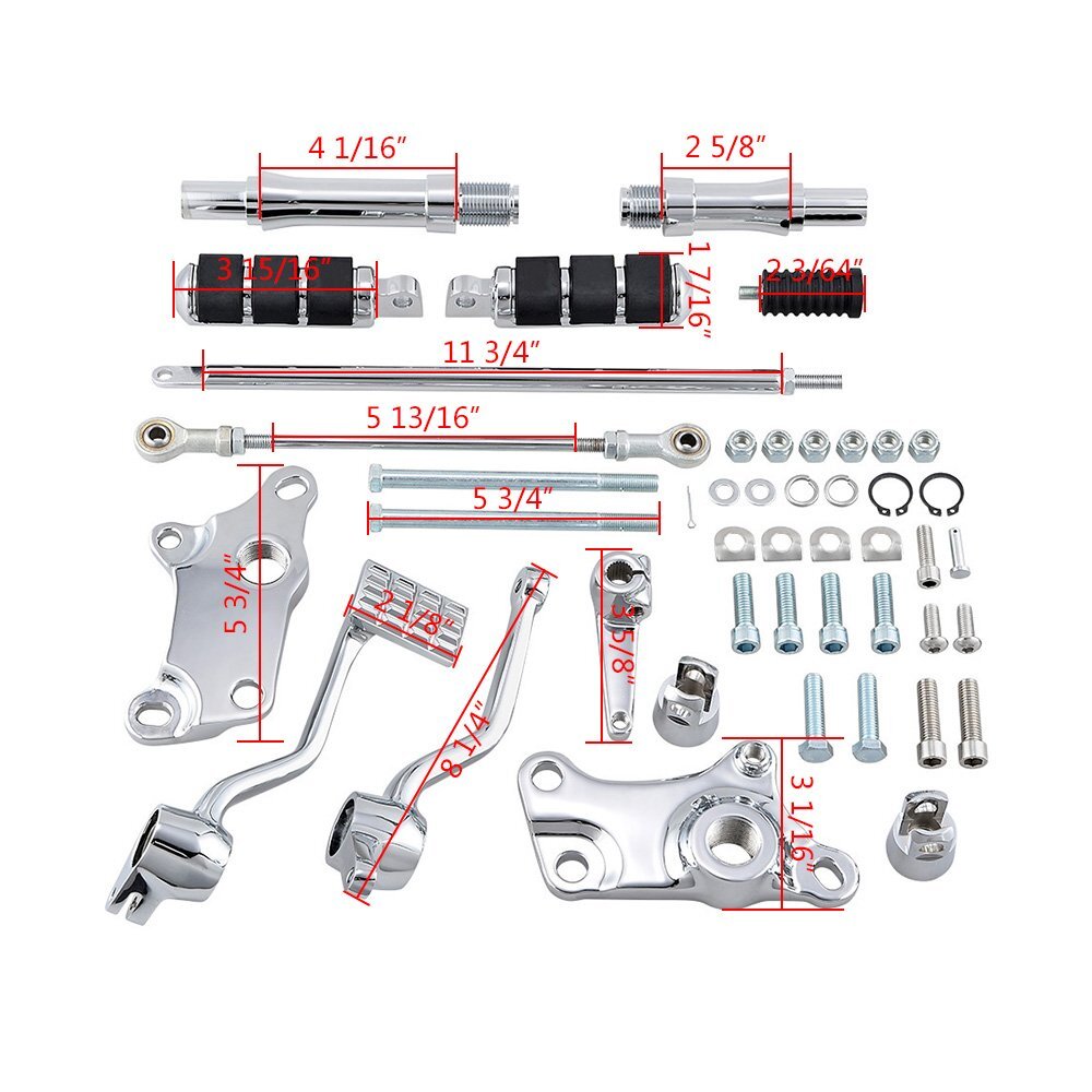 XL883 XL1200 Forward Pegs Chrome Forward Controls Kit For Harley