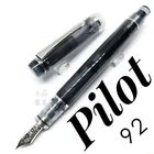 Pilot Custom Heritage 92 Black Clear 14K Piston Fountain Pen