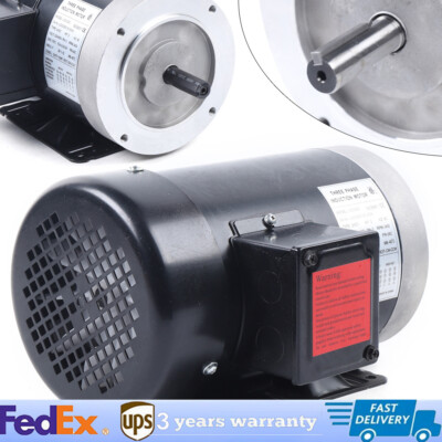 2-HP 3 Phase Electric Motor 3450 RPM 56C Frame TEFC 230/460V Premium Efficiency