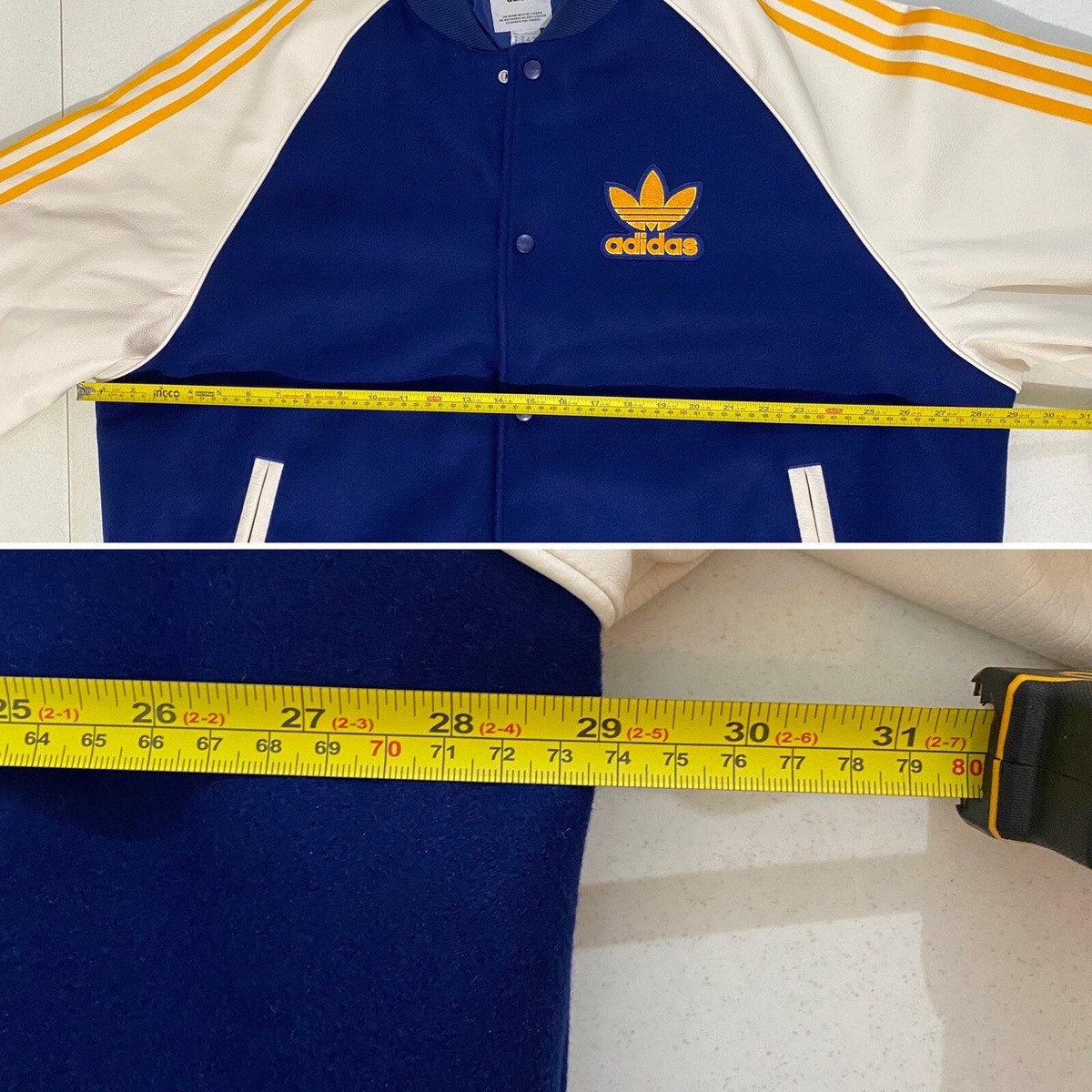 Adidas Originals Superstar Varsity Jacket Dark Blue Yellow