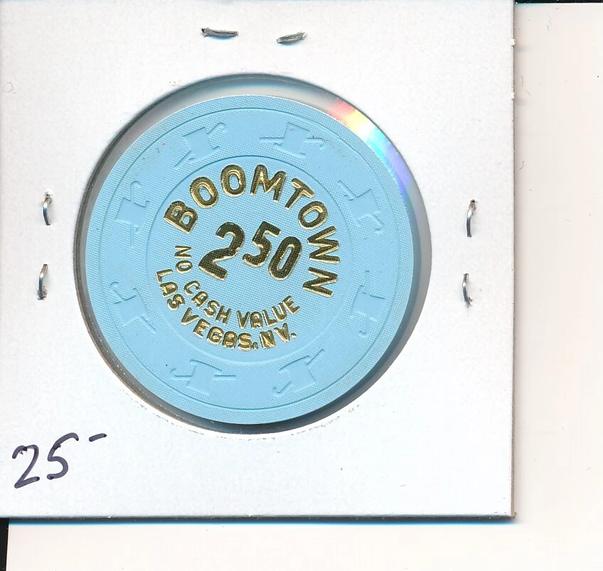 $2.50 CASINO CHIP -BOOMTOWN LAS VEGAS NV 1996 H&C #9360 OBS CLOSED 1997 NCV L@@K - Image 2 of 2