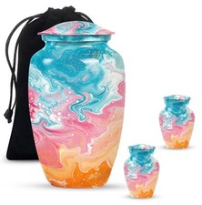 Candy Clouds - Ashes Urn - Urns For Adult Male - Combo Of 1 Large Urn With