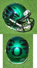 OREGON DUCKS NEW FOR 2025 GREEN/BLACK WING FOOTBALL MINI HELMET