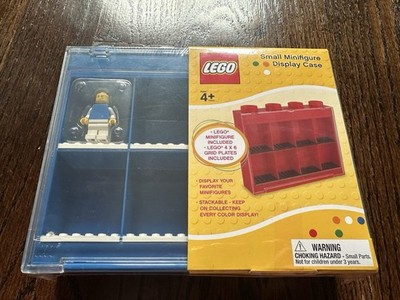 LEGO Blue Stackable  Small Minifigure display case Retired -NEW -SEALED