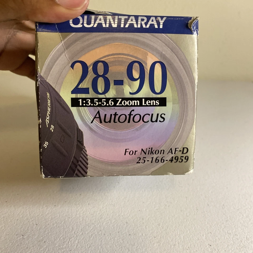 Quantaray 28-90mm 1:3.5-5.6 Zoom Autofocus Lens For Nikon AF-D (D4) - Image 4 of 4