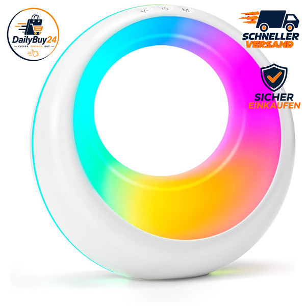 LED Nachttischlampe Touch Dimmbar RGB Farbwechsel 9 Modi USB Aufladbar-image