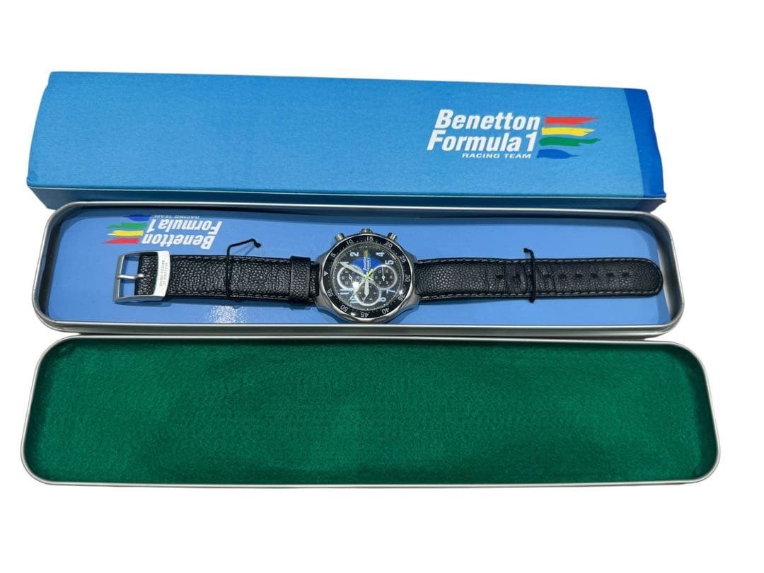 Benetton Formula 1 Chronograph Watch 40mm Quartz Men's Fashion | eBay