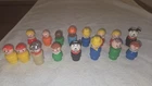 Fisher Price Little People vintage lot of 16 baby dog etc cowboy more