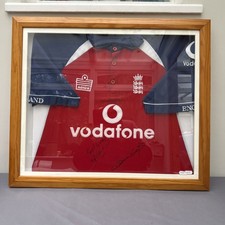 England 2005 One Day Cricket Shirt. Signed by M Vaughan & F Flintoff. With COA.