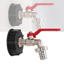 Adaptateur IBC 1 Pcs avec Robinet de Sortie 3/4 Eau de Pluie 1000L Conteneur R??