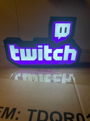Twitch LED | Lightbox | Nachtlicht | Dekoration | Streamingzimmer