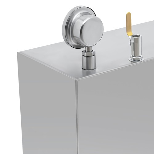Padella evaporatore sciroppo d'acero inox sciroppo d'acero padella bollente con valvola e termometro - Foto 11 di 15