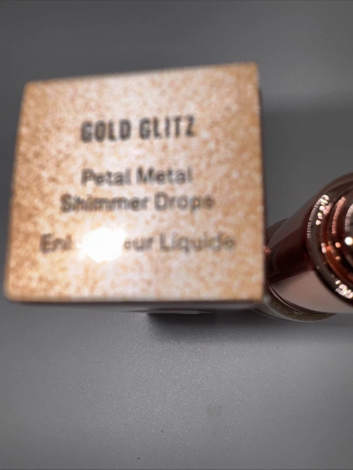 Smashbox + Vlada Petal Metal Shimmer Drops 0.34 oz #GOLD GLITZ New In Box - Image 2 of 3