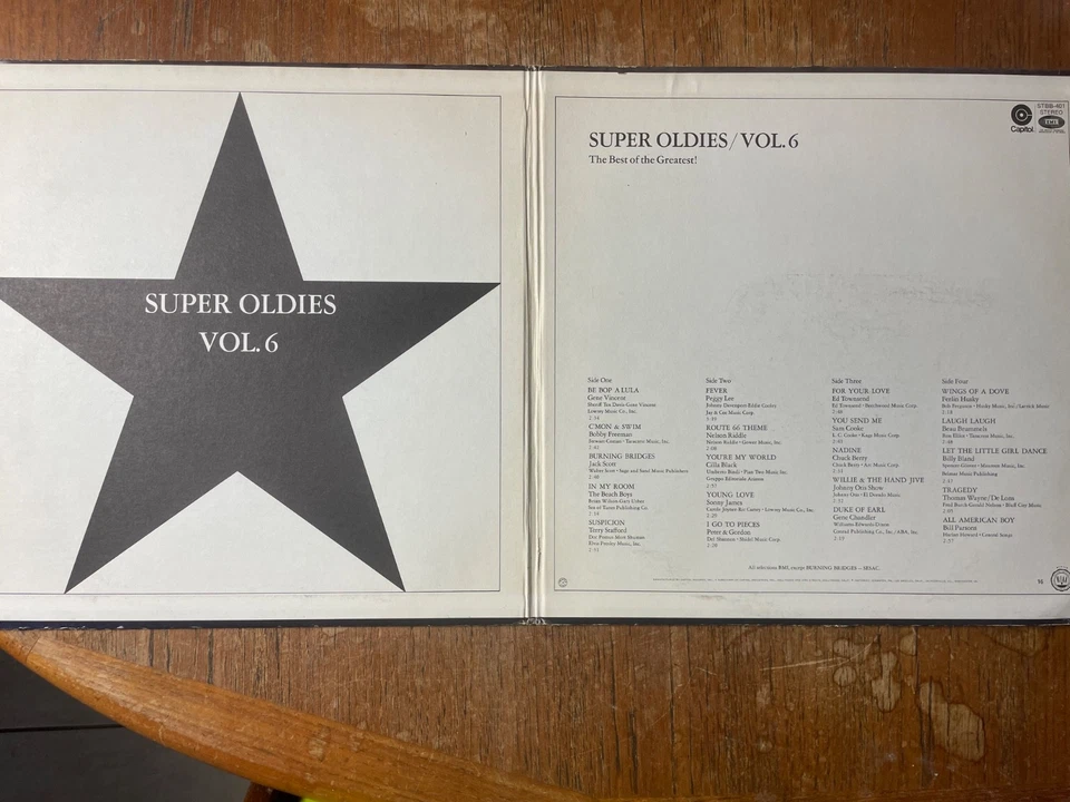 Super Oldies/Vol. 6 vinyl LP Capitol Records STBB-401 1969 - Image 3 of 4