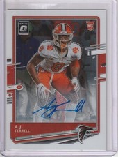 A.J. Terrell 2020 Panini Donruss Optic White Rc Auto (83/99)